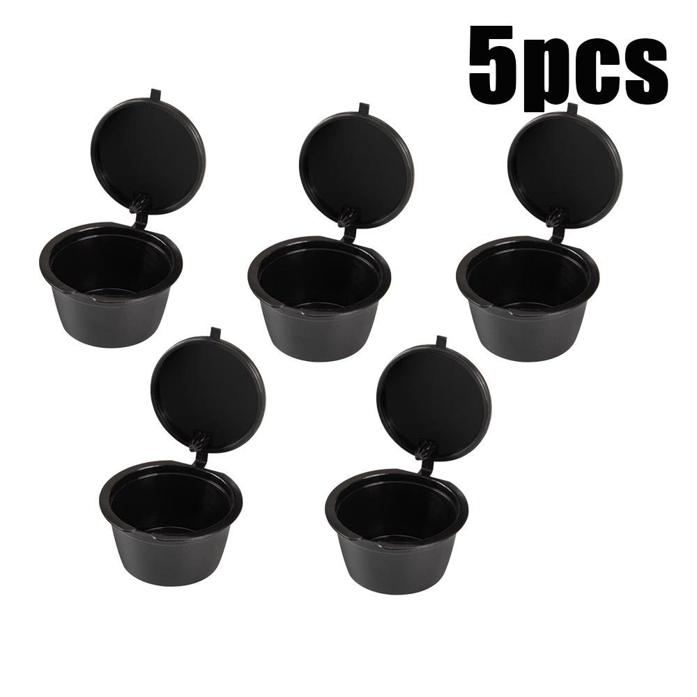 1/3/5/10pcs Reusable Coffee Capsules Filter Cup Dispenser for Nescafe Dolce Gusto Refillable Coffee Capsules Pod Compatible Kit