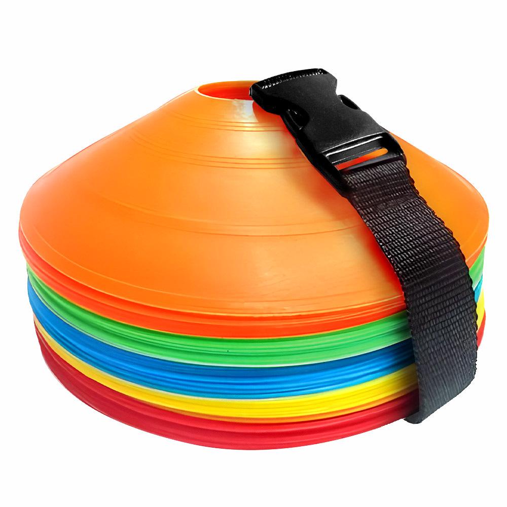 Disco de Logo Grueso para Entrenamiento: Fútbol, Baloncesto, Cono de Obstáculos y Pila de Bloqueos de Carretera