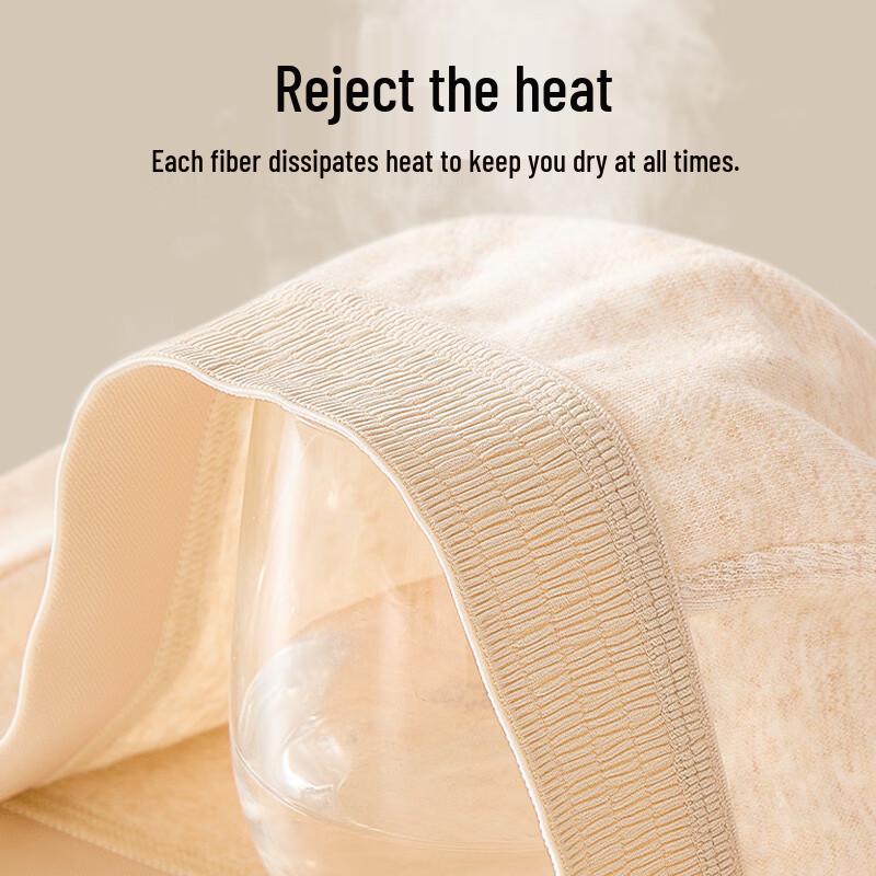 Maoren Men's 100A Antibacterial Soft Breathable Cotton Boxer Briefs