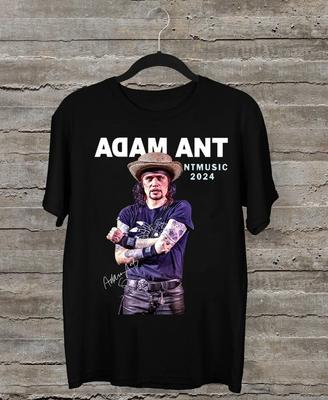 NEW Rare Adam Ant  Tour Short Sleeve Cotton Black All Size Shirt AM