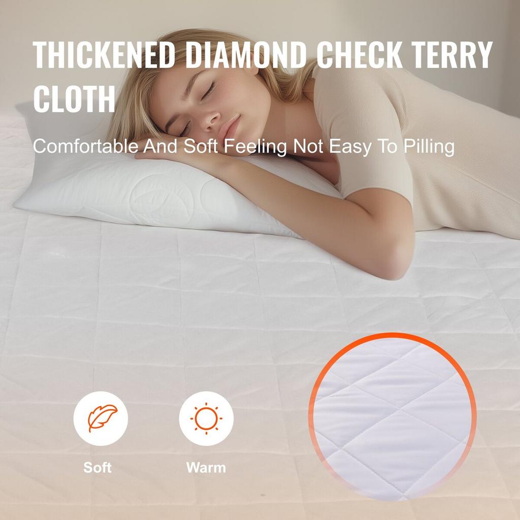 Heated Mattress Pad 150 X 80 Cm Electric Bed Warmer with Timer Auto Off