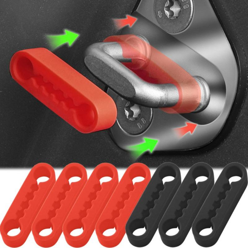 Universal Car Door Lock Damper Buffer for Toyota Nissan VW Hyundai KIA Peugeot Tesla Deadener Seal Shock-Absorbing Noise Reducer