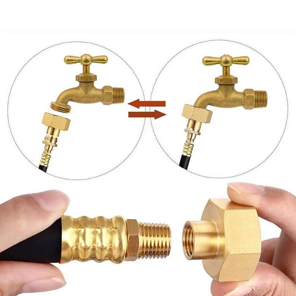 3/8 RV For Winter Sprinkler Adapter Designed for Campervan and RV Use with For Winter Sprinkler Systems and Shut Off Valve