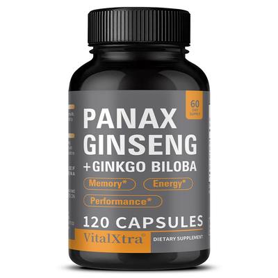 Ginseng + Ginkgo Biloba Extract 995 Mg 120 Capsules