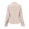 Winter Warm Women Short Coat Leather Jacket Zipper Tops Overcoat Outwear