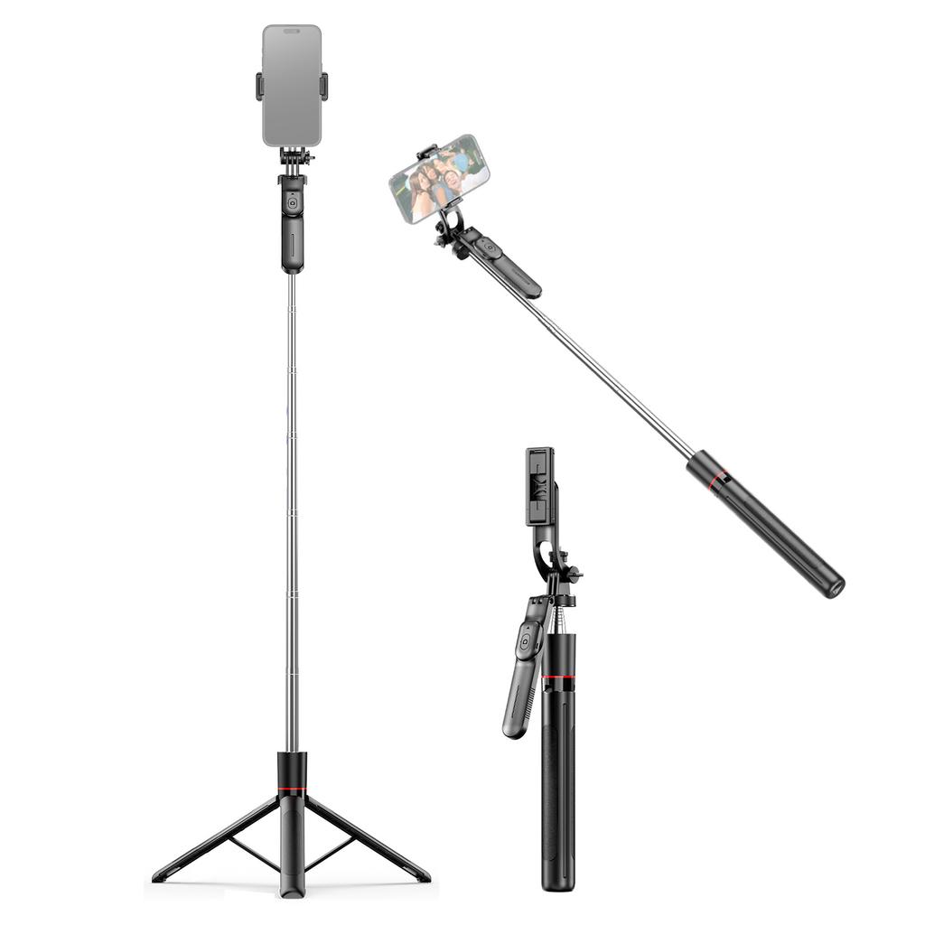 Extendable Selfie Stick Tripod with Remote Shutter 67 Inch  Phone Tripod Stand for  Live Streaming Group Photo