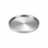 Korean BBQ Serving Tray Double Layer Stainless Steel Round Plate Thickened Design