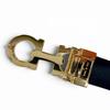 Excellent Salvatore Ferragamo belt GanciniMetal Leather Orange leather Women Used