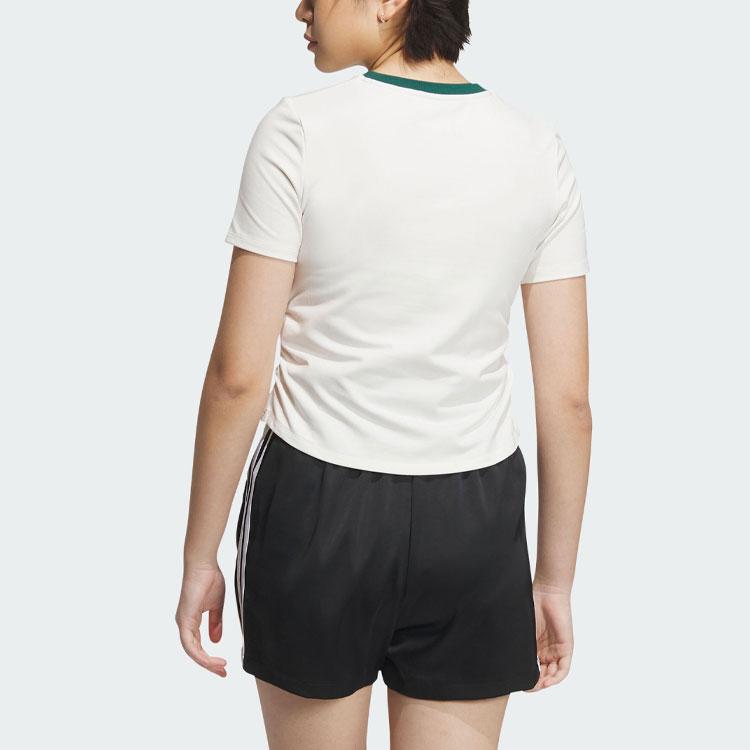 Adidas Originals Adidas X Disney Dumbo Graphic Print Colorblock Short Sleeve T-Shirt Women Tops White IN1060