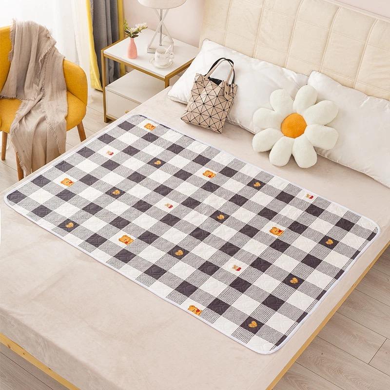 Waterproof Washable Cotton Adult Diaper Pad - Breathable Oversized Care Mattress for Elders