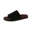 Premium sense simple one-word slippers women's 2025 new fashion versatile lazy with skirt casual open-toed slippers