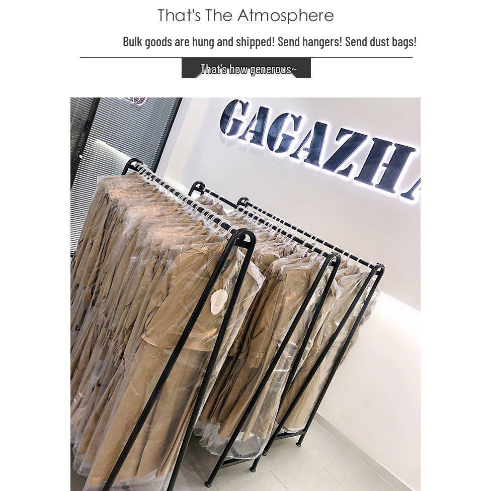 2025 Trendy Mid-Length British Style Women's Trench Coat - Spring/Autumn Casual Loose Fit with Stand-Up Collar