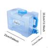 Camping Water Container Bucket with Faucet Tank Jug Carrier for Outdoor