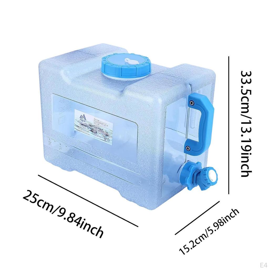 Camping Water Container Bucket with Faucet Tank Jug Carrier for Outdoor