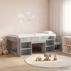 Kids Bed Frame with Storage Space Grey Sonoma 80 x 200 cm