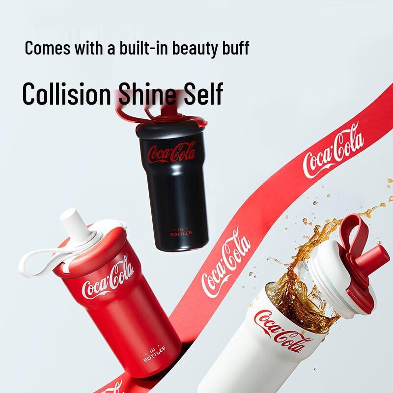 HAERS Coca-Cola Insulated Straw Coffee Cup