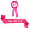 Happy Birthday Sash and Badge for Party Decoration and Costume