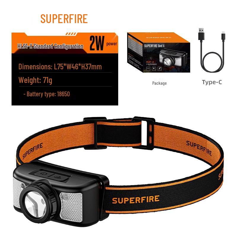 

Shenhuo Wave-Sensing Rechargeable LED Headlamp