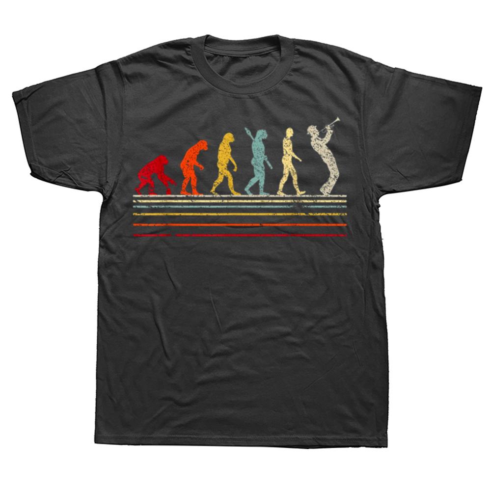Funny I Destroy Silence T Shirts Summer Graphic Cotton Streetwear Short Sleeve Trumpet Player Art Gifts Tshirt Mens Clothing