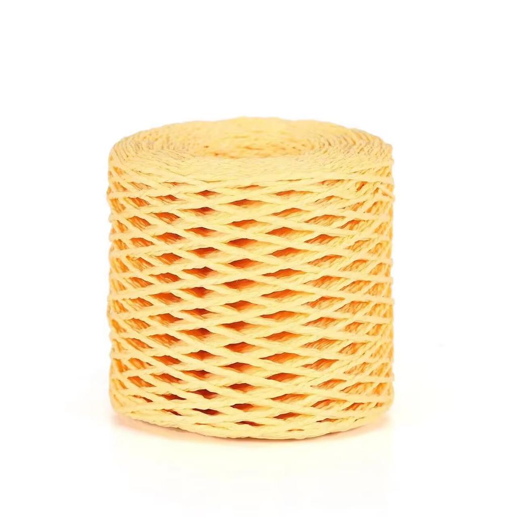 Mengchu DIY Raffia Woven Bag and Summer Straw Hat Materials 100% Cotton Thread for Hand Knitting Fancy Yarn Style