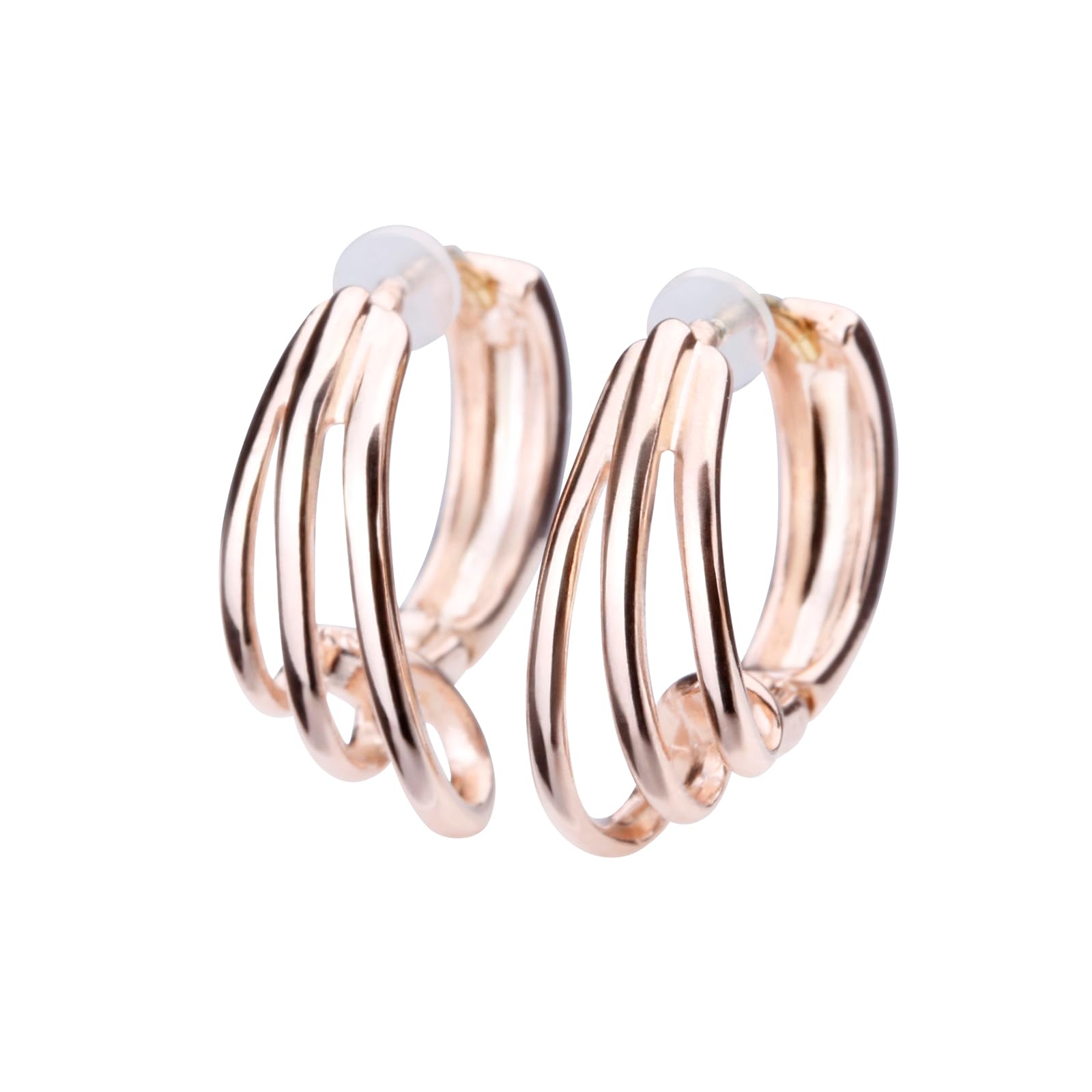 

LOKUMI Виготовлено з K18 Кільце-хуп 18K Сережки, Японія, 18K, Пусет, K18, Гіпоалергенні, Хуп, Сережки, Без застібки, В один дотик, 3-рядні, Сережки, Жіночі,