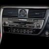 For Lexus RX 300 350H 450H 2016- Car  accessories Carbon Fiber CD Panel Decorative Cover Trim Auto Interior Car Sticker