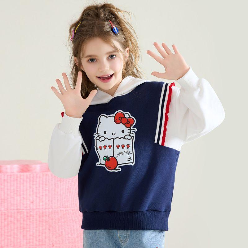 Girls' Autumn Sweatshirt 2024 New Style for Older Children