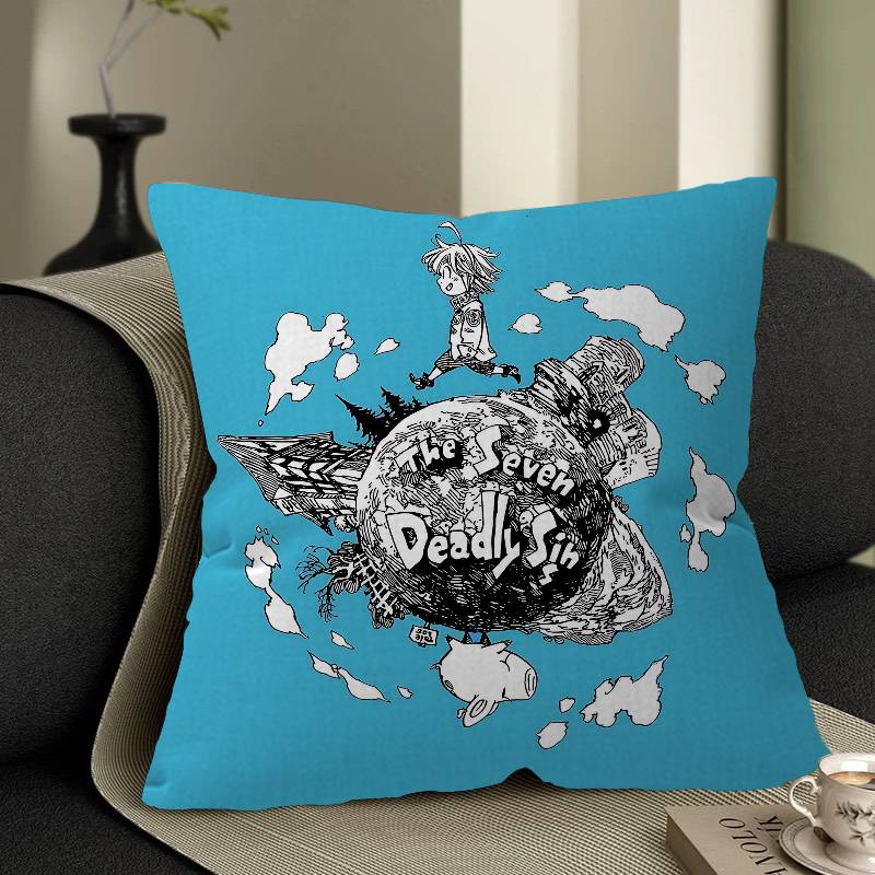 THE Seven Deadly Sins Pillow Cover Sofa Cushion Cover Home Room Decoration Children Gift