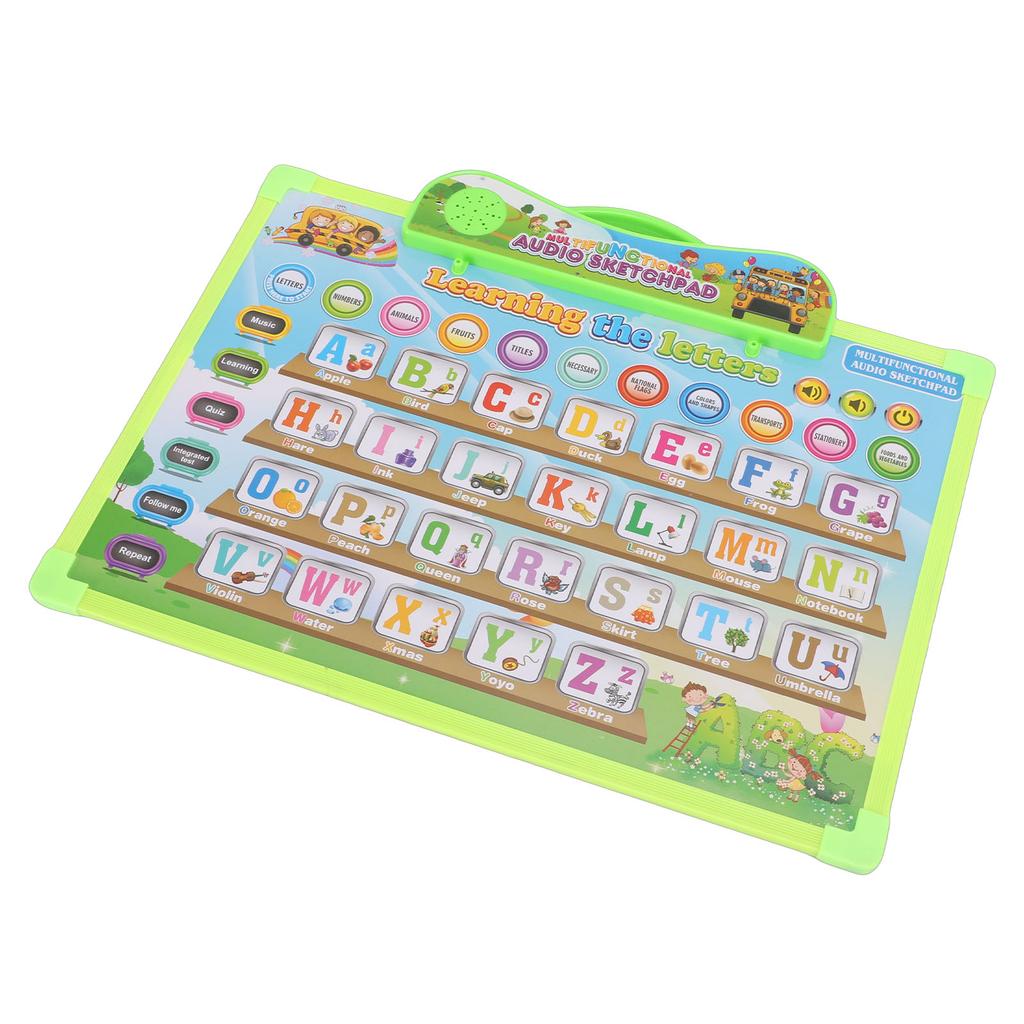 English Alphabet Poster for Kids Electronic Alphabet Wall Chart Talking ABC Educational Toy for 3 To 8 Years Old