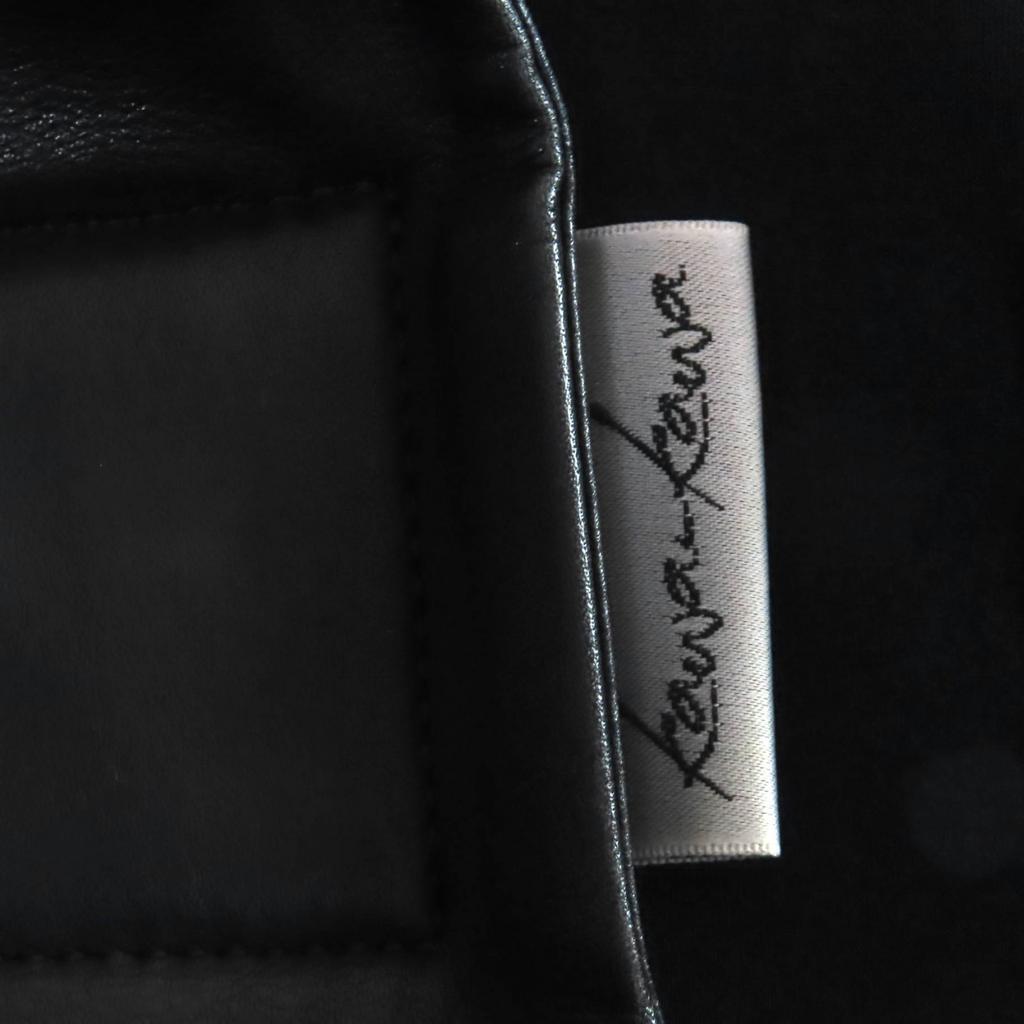 Great kawa-kawa Tote Bag WET Leather handle black leather Women Used