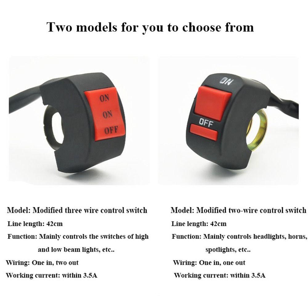 Plastic Motorcycle Modification Switch 2 Styles Electric Vehicle Parts  Electric Bike Accessories