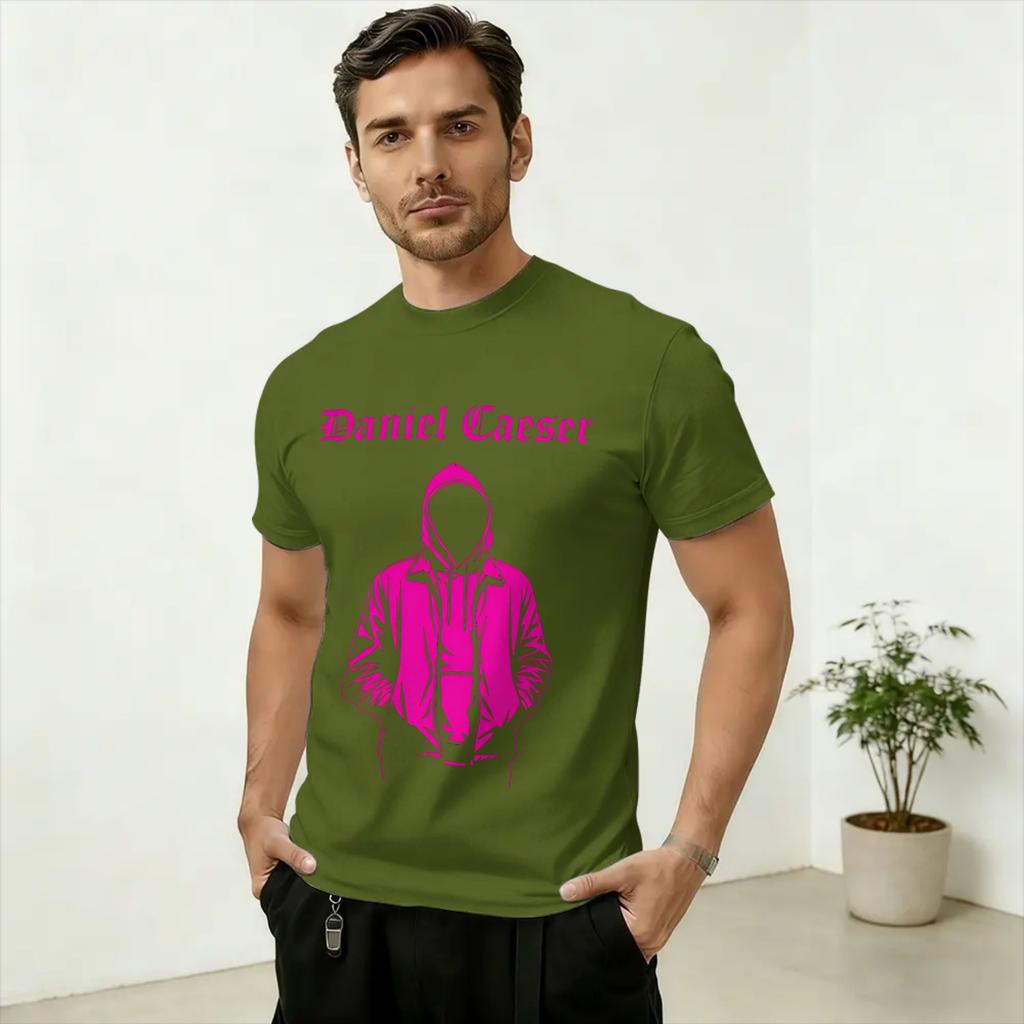 Crazy Singer Daniel Caesar TShirt Unisex O Neck Pure Cotton T Shirts Short Sleeve Tees Plus Size Clothes