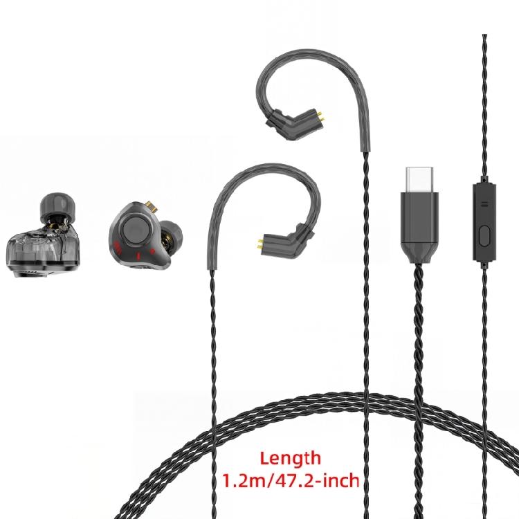 Corded Earbuds In-Ear Earphones Noise Isolating Headphone with Microphone 3.5Mm/Type C Ear Buds for Smartphones Music