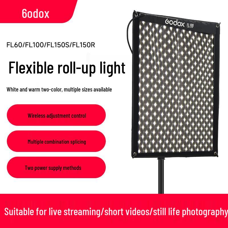Godox FL Series Flexible Bi-Color LED Roll-Up Light Standard
