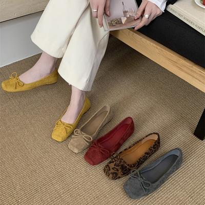 Shoes Women's Shoes French Single Shoes Bow Flat Bottom Shallow Mouth New Gentle Spring Pedal