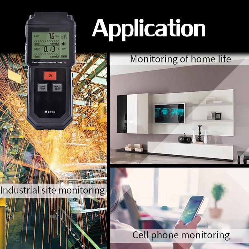 New 5Hz-3500MHz Electromagnetic Counter Digital Dosimeter Handheld Field Radiation Tester LCD Detector Measurement for Computer Phone