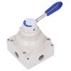 Air Hand Valve Rotary Lever 2 Position 4 Way Pneumatic Flow Control Switch Accessory4HV410 15