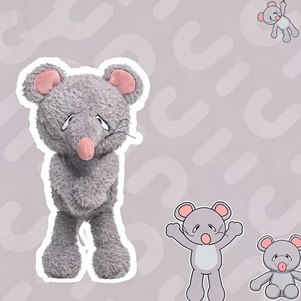 20cm Niedliche Lebensechte Maus Plüschtiere Niedliche Intelligente Flauschige Haustierpuppe Kuschelige Stofftiere Heimdekoration Kindergeburtstagsgeschenke 20cm