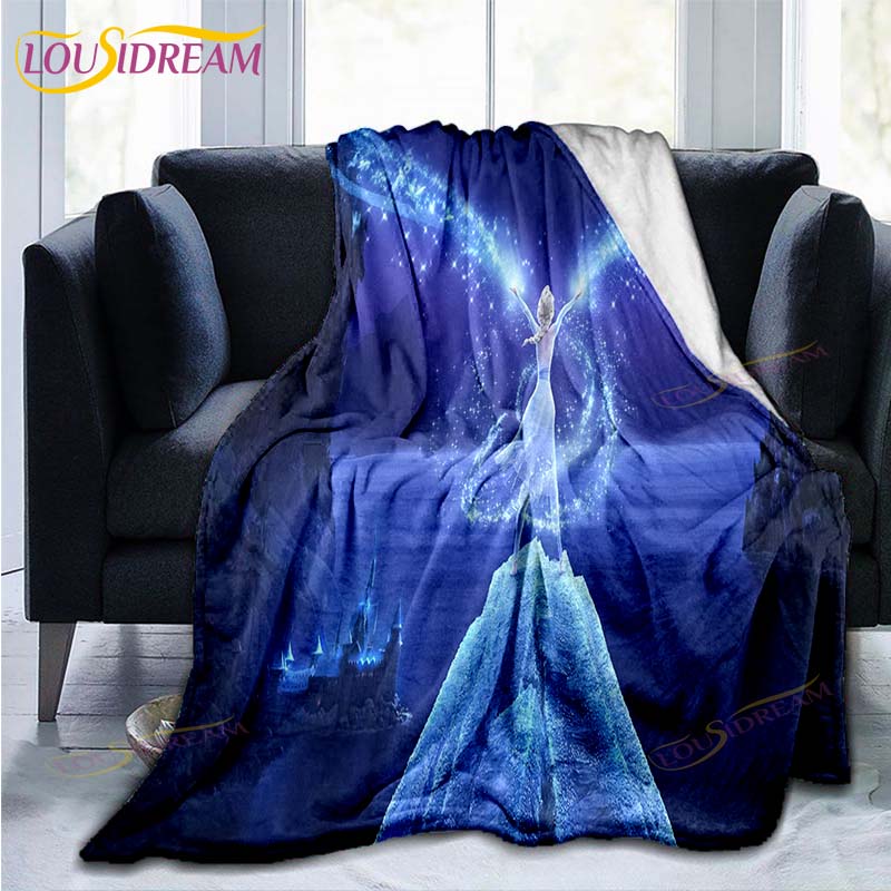 Frozen patroon plaid Deken Bank Quilt Overtrek Reis Beddengoed Outlet Plaid Deken Flanellen Deken Sprei