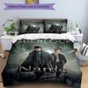 3pcs Custom Name Sherlock Bedding Set Duvet Cover Closure Includes 1 Duvet Cover & 2 Pillowcases, Soft and Comfortable for All Seasons.