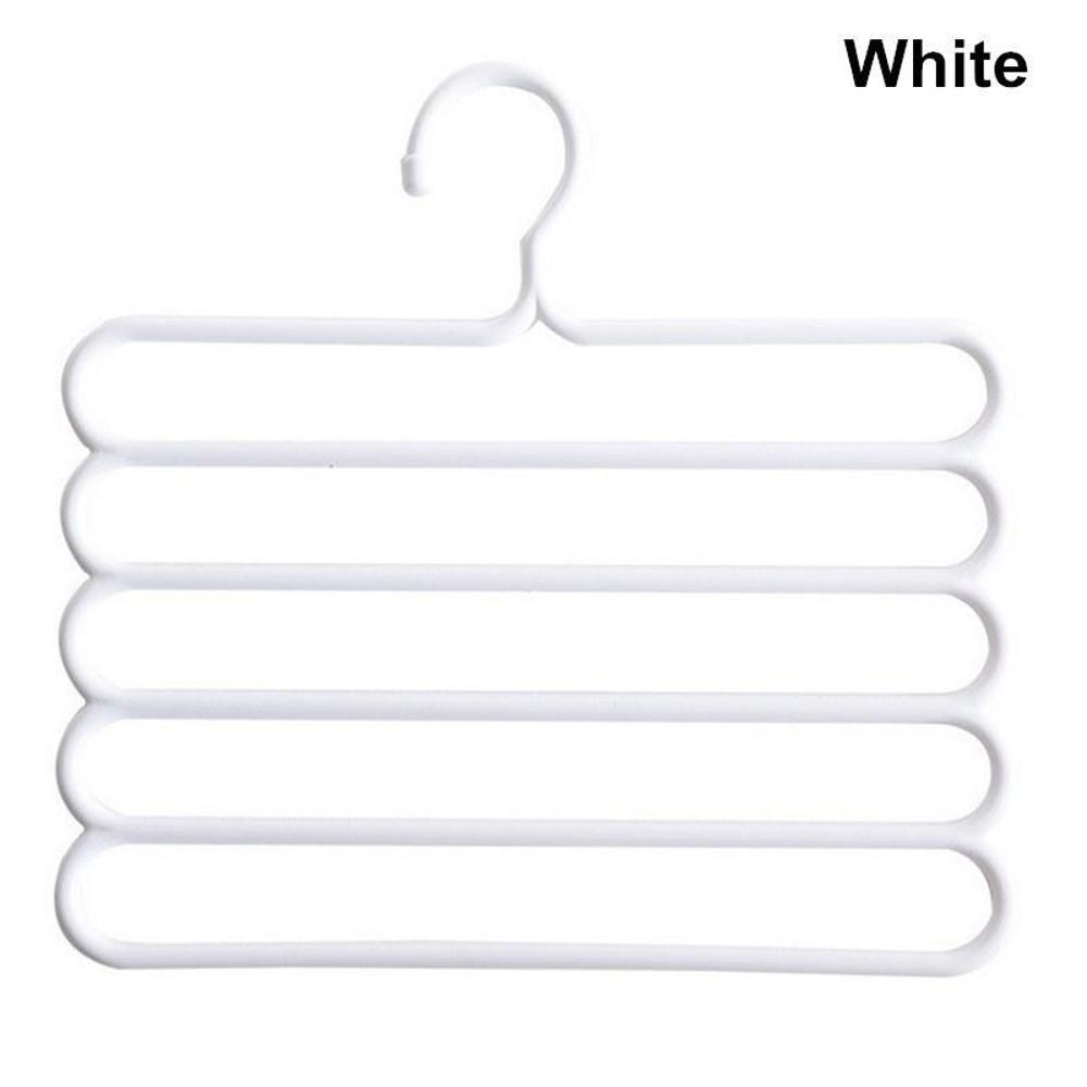 1/4PCS Clothes Hangers 5-Layers Trousers Holders Closet Storage Organizers 5 Layers Pants Towel Scarfs Racks Storage Organization