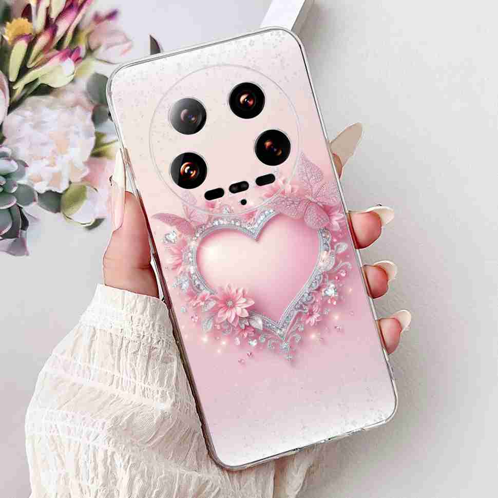 Case For Xiaomi 14 Ultra Butterfly Silicone Soft Phone Cover For Xiaomi Mi 14 Mi14 Ultra Shockproof Back Fundas Xiaomi 14Ultra