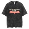 Retro Distressed American Street T-Shirt Loose Oversized Washed Tee for Men Women Vintage Tee Casual Top Unisex Tops