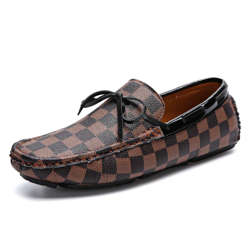 Loafers Leather Shoes for Men Golf Work Business Men's Mirror Luxury Footwear Designer Skate Cricket Stylish Casual Flat Shoe