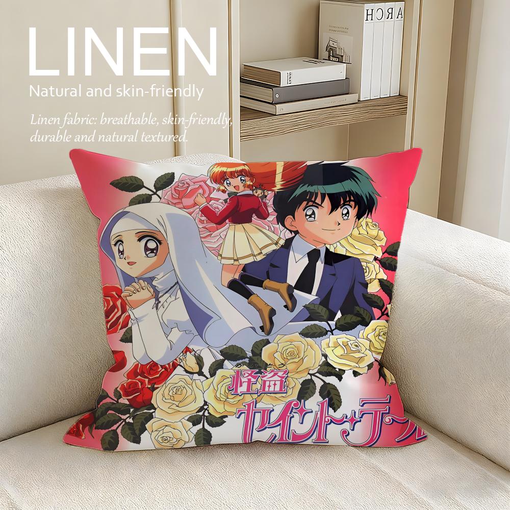 

Fantasy Saint Tail Cushion Cover Linen Decorative Pillowcase Set Pcs x x x Breathable Washable Sofa Cushion Cover 30X30cm