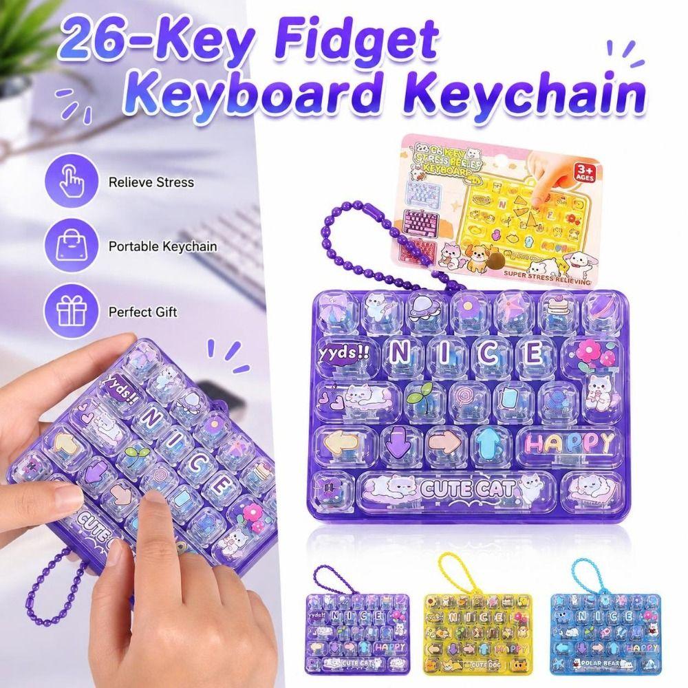 Keycap Clicker Fidget Tastatur Schlüsselanhänger Mechanische Tastatur Spielzeug Party Mitgebsel Geschenk