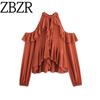 Za Spring and Autumn New Arrivals Women's Clothing Zr European and American Style Foreign Trade Fashion Layered Decorative Halter Neck Top 5039210