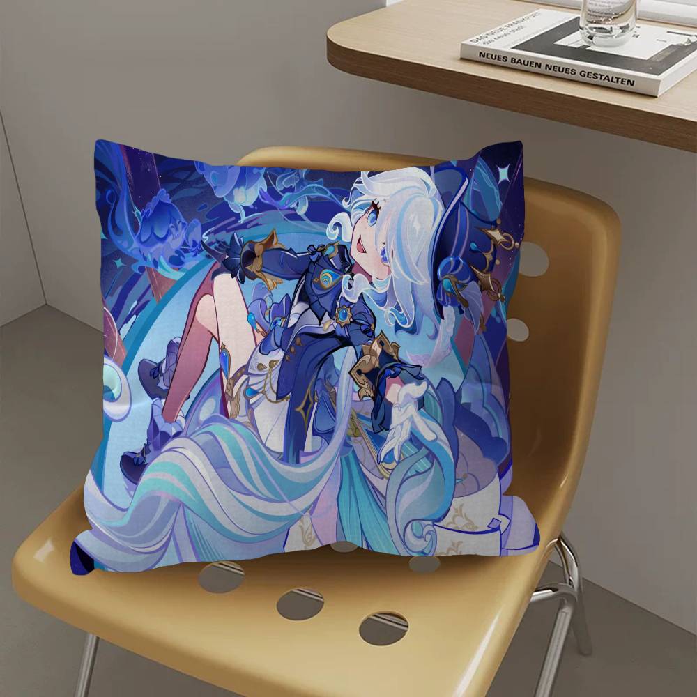 Game F-Furina Pillow Cover Sofa Cushion Cover Home Room Decoration Children Gift