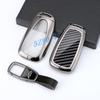 Metall Kohlefaser Auto Schlüsselanhänger Hülle Abdeckung Schlüsselbund Für Chevrolet Blazer Trax Equinox Cruze Malibu Traverse Trailblazer Camaro