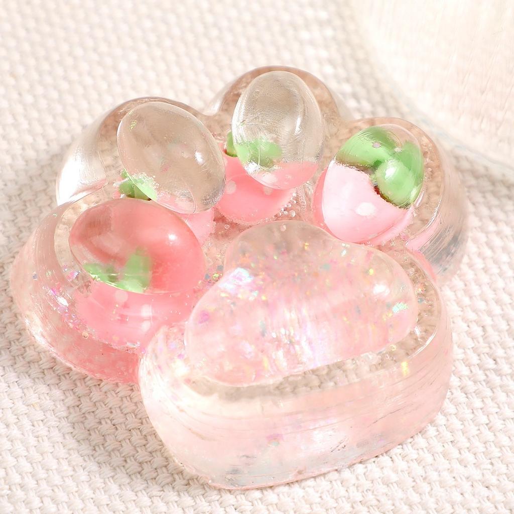 Kids Slow Rebound Pinching Decompression Stress Relief Relax Toys Kawaii Sticky Chocolate Cat Paw Squeeze Toys For Children Gift